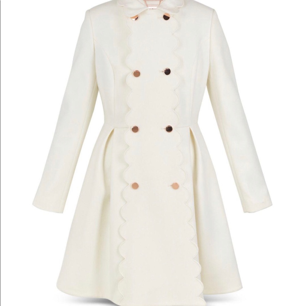 Ted Baker Scallop Trim Coat